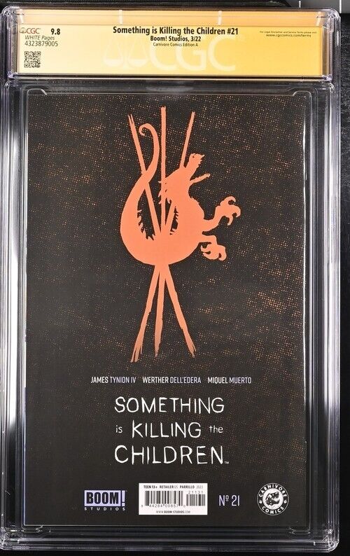 Something is Killing the Children #21 Signed by Lucio Parrillo CGC 9.8