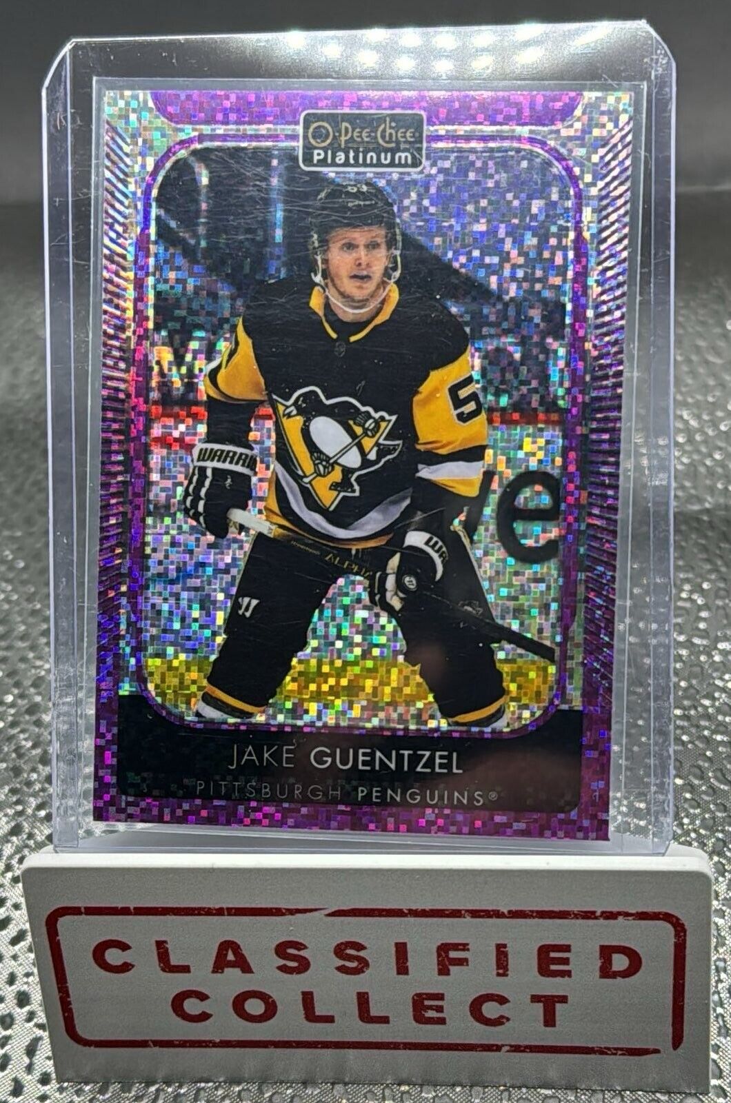 2021-22 O-Pee-Chee Platinum Hockey Jake Guentzel Violet Pixels /299