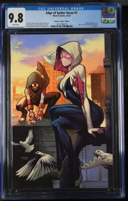 Edge of Spider-Verse #1 Segovia Virgin Variant  CGC 9.8 (2022)