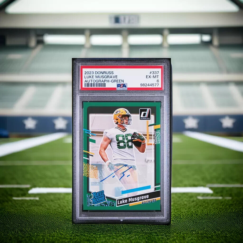 2023 PANINI DONRUSS 337 LUKE MUSGRAVE AUTOGRAPH-GREEN MINT 6