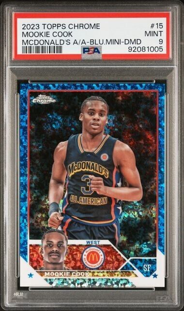 2023 TOPPS CHROME MCDONALD'S ALL-AMERICAN Mookie Cook /99 Mint 9