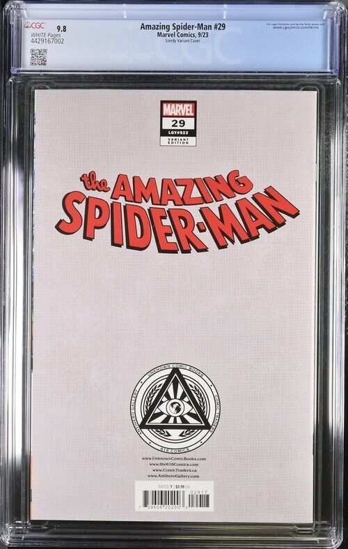 Amazing Spider-Man #29 Szerdy Variant Cover CGC 9.8 (2023)