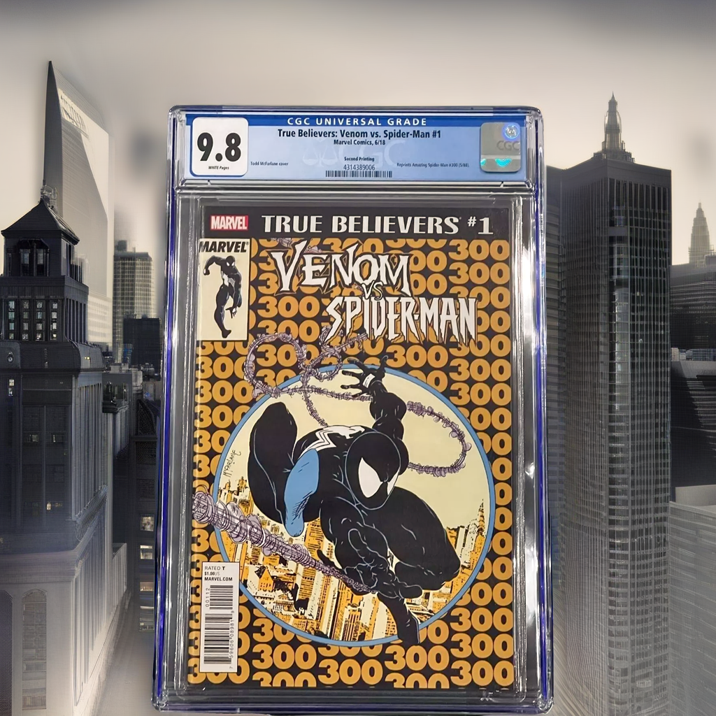 True Believers: Venom VS Spider-Man #1 - CGC 9.8 - McFarlane 2nd Printing (2018)