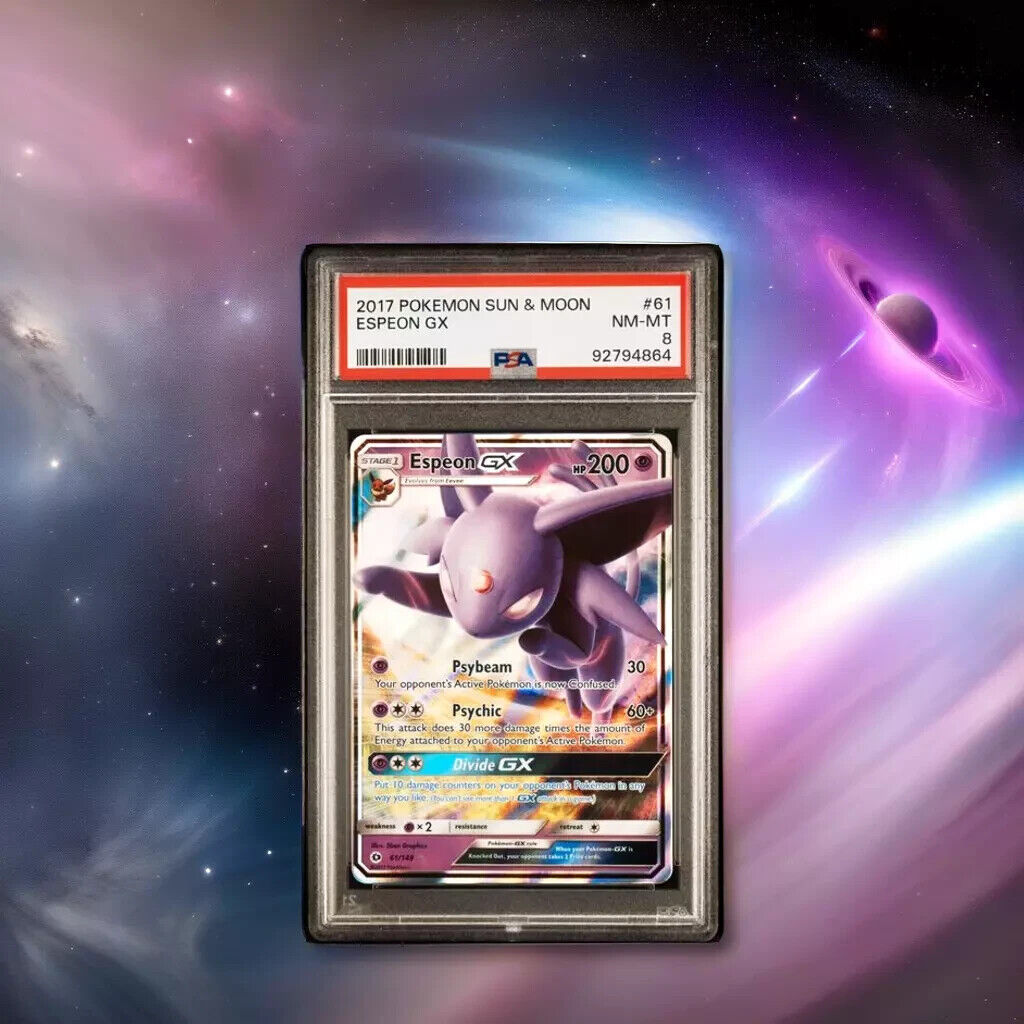 Pokemon Espeon GX 61 Sun & Moon English Mint 8 (2017)