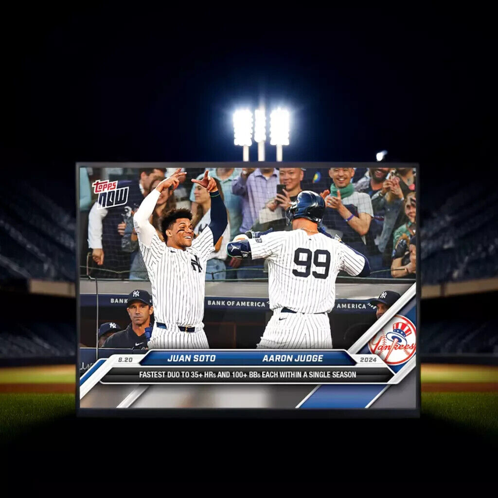 "PRE-SALE" 2024 MLB TOPPS NOW Juan Sotto & Aaron Judge #257 "PRESALE"