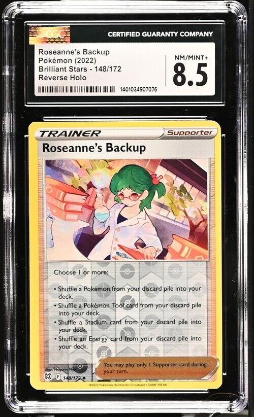 Pokemon Roseanne's Backup 148/172 Brilliant Stars English Reverse Holo 8.5 2022