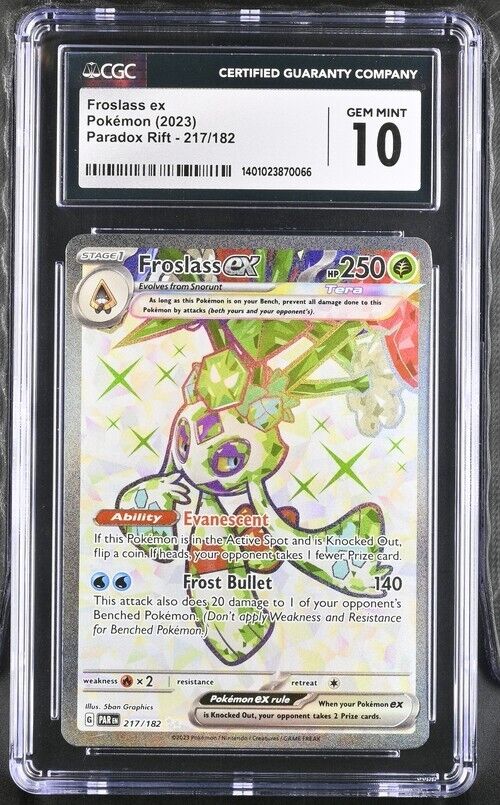 Pokemon Froslass ex 217/182 Paradox Rift - PAR EN English Gem Mint 10 (2023)