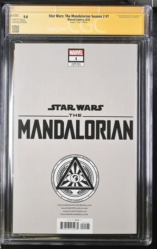 Star Wars: The Mandalorian Season 2 1 8/23 SIGNED & SKETCH BY MICO SUAYAN