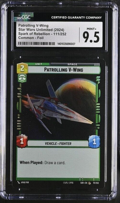 Patrolling V-Wing 111/252 Spark of Rebellion English Mint+ 9.5 (2024)