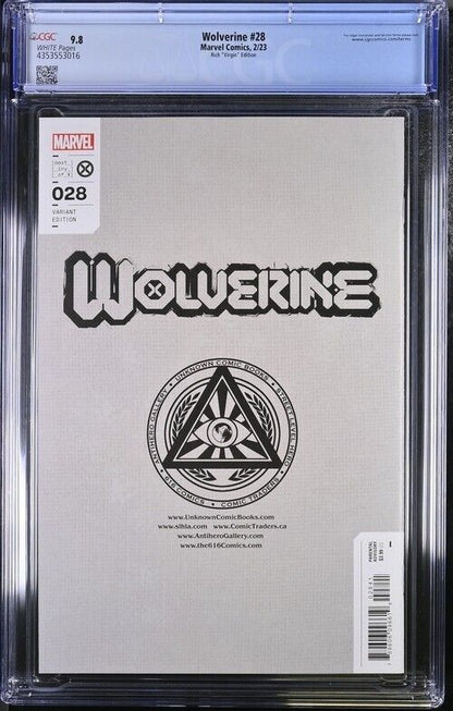 Wolverine #28 Rich Virgin Variant Edition CGC 9.8 (2023)