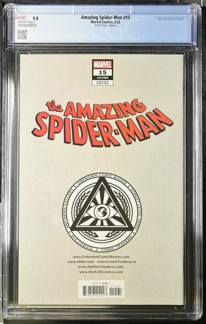 Amazing Spider-Man #15 R1C0 "Virgin" Edition CGC 9.8 (2023)