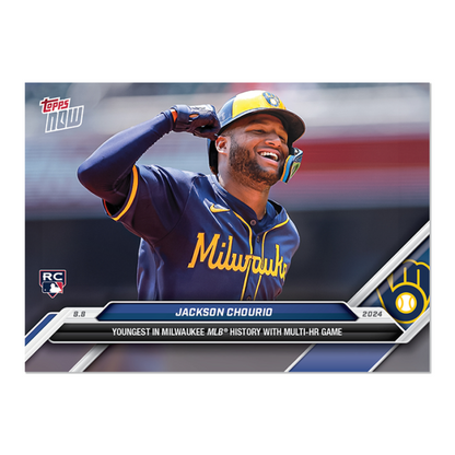 "PRE-SALE" Jackson Chourio - 2024 MLB TOPPS NOW Card 533 "PRESALE"