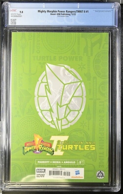 Mighty Morphin Power Rangers/TMNT II #1  R1C0 Variant Cover CGC 9.8 2022