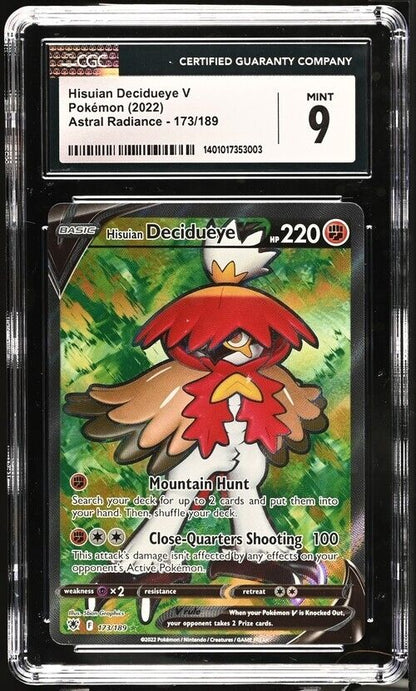 Pokemon Hisuian Decidueye V 173/189 Astral Radiance English Ultra Rare 9 (2022)