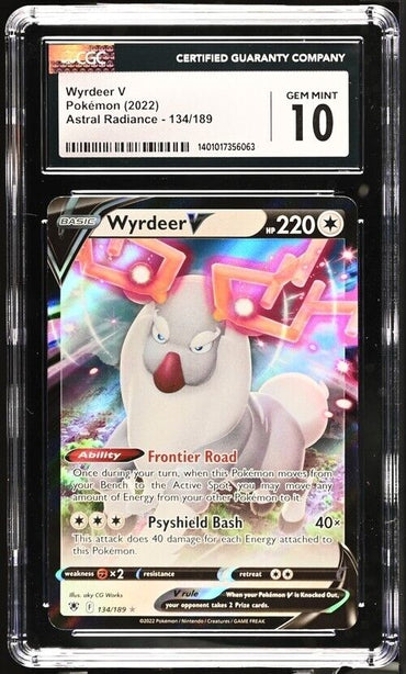 Pokemon Wyrdeer V 134/189 Astral Radiance English Ultra Rare Gem Mint 10 (2022)