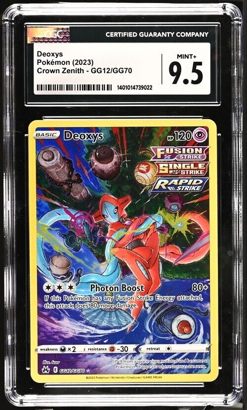 Pokemon Deoxys GG12/GG70 Crown Zenith English Mint+ 9.5 (2023)