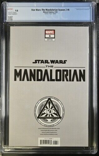 Star Wars: The Mandalorian Season 2 #6 Andrews ""Virgin"" Edition CGC 9.8 (2024)