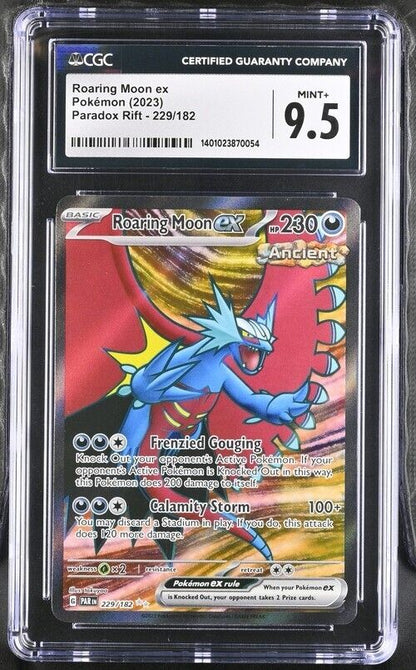 Pokemon Roaring Moon ex 229/182 Paradox Rift - PAR EN English Mint+ 9.5 (2023)