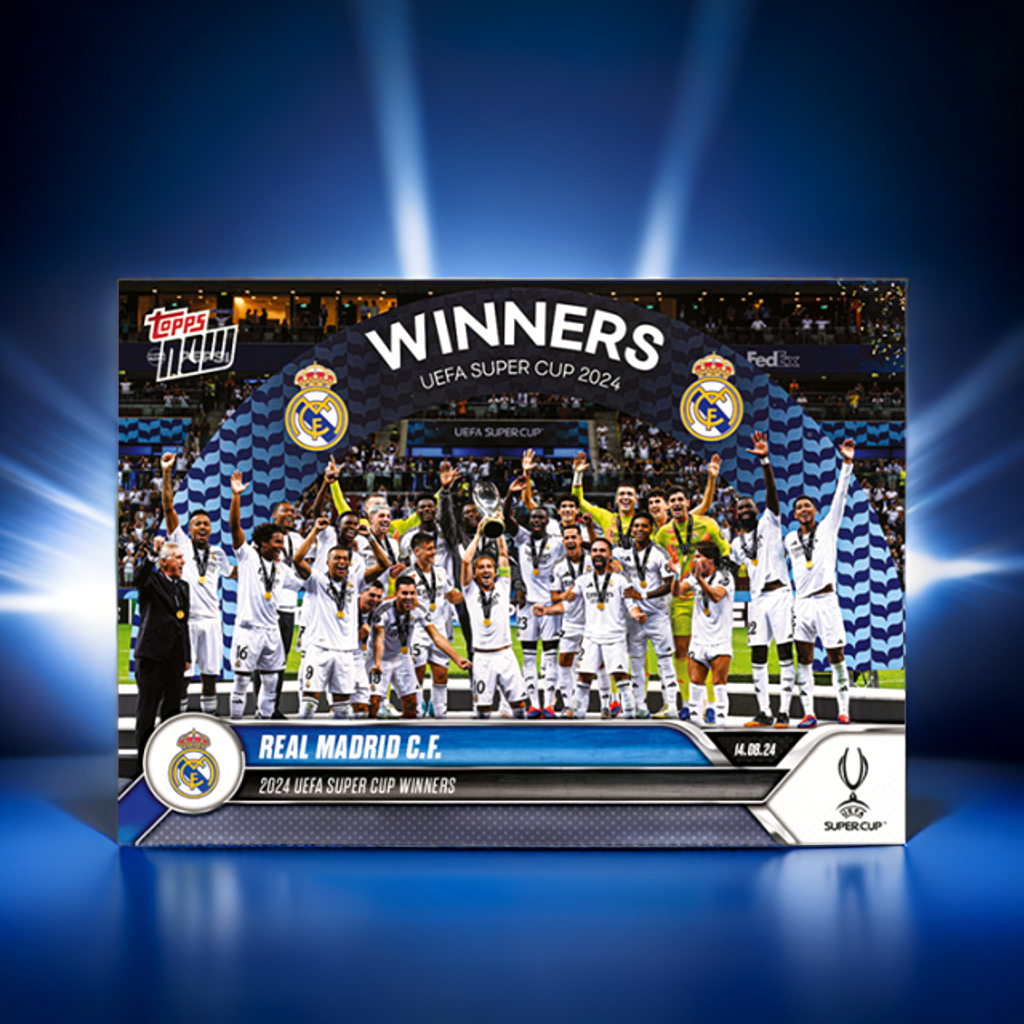 "PRESALE" Real Madrid C.F. - 2024 UEFA Super Cup Winners - TOPPS NOW "PRESALE"