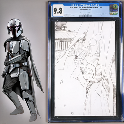 Star Wars: The Mandalorian Season 2 #5 -CGC 9.8-Peach Momoko Virgin Sketch(2023)