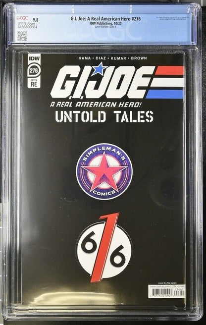 G.I. Joe: A Real American Hero #276 Laren Variant Cover B CGC 9.8 (2020)