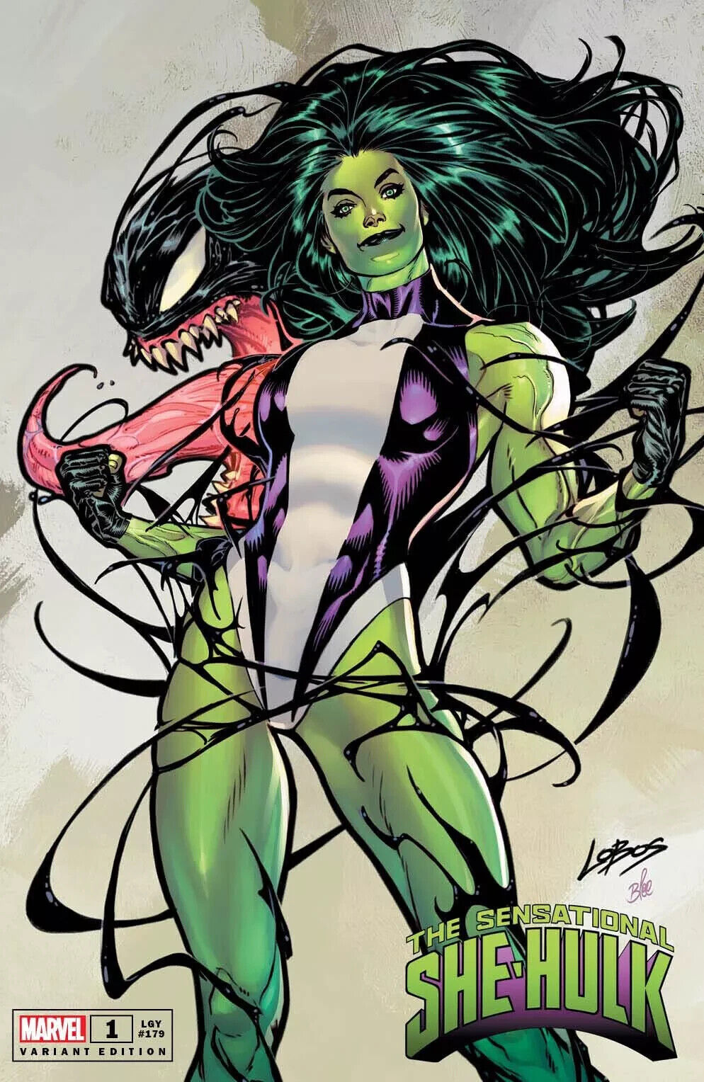 The Sensational She-Hulk #1 Lobos Variant Cover (2023)