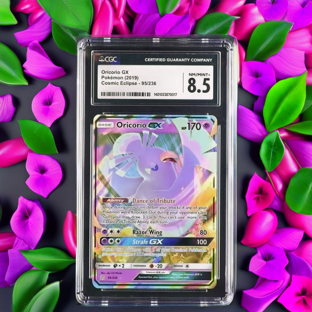 Pokemon Oricorio GX 95/236 Cosmic Eclipse English Ultra Rare 8.5 (2019)