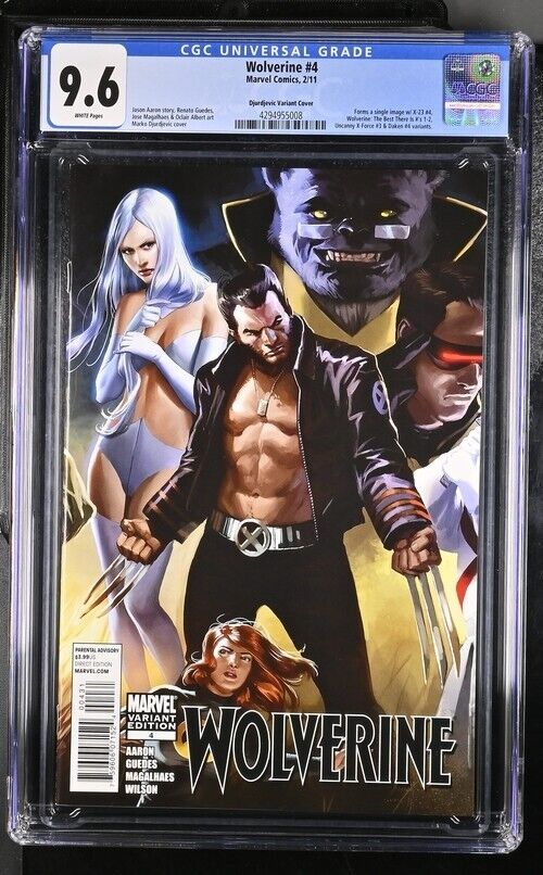 Wolverine #4 Djurdjevic Variant 1:50 CGC 9.6 NM+ (2011)