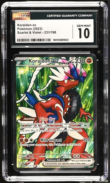 Pokemon Koraidon ex 231/198 Scarlet & Violet - SV1EN English Gem Mint 10 (2023)