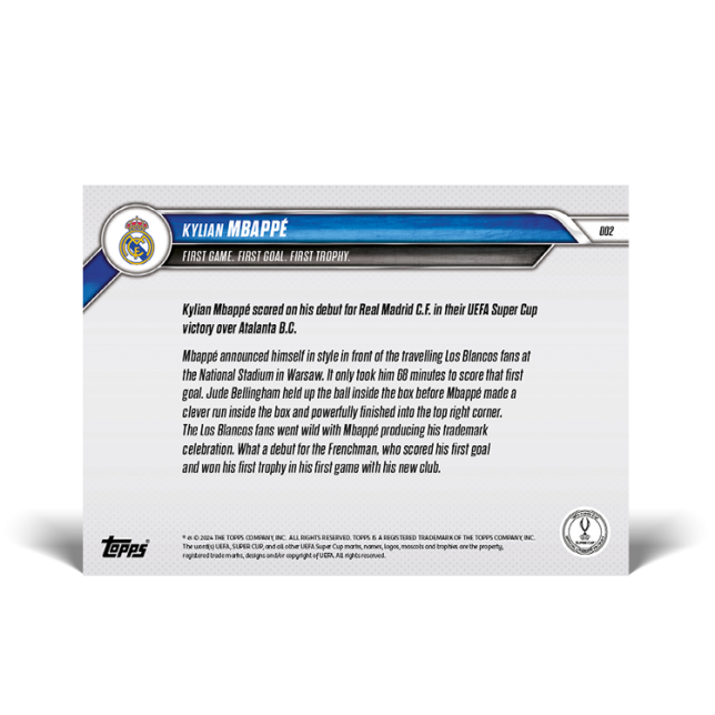 Kylian Mbappé -  24/25 UCC TOPPS Card 2