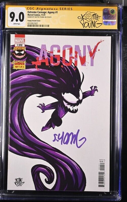 Extreme Carnage: Agony 1 SIGNED BY SKOTTIE YOUNG ON 10/4/23