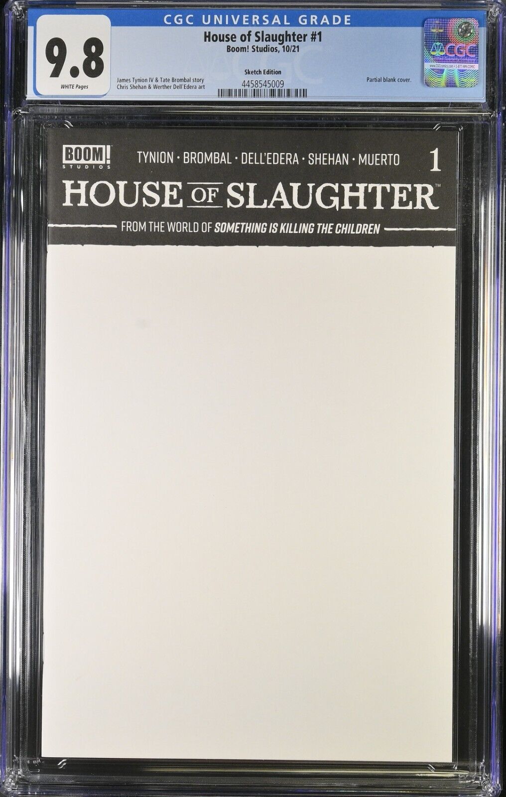 House of Slaughter #1 Sketch Edition CGC 9.8 (2021)