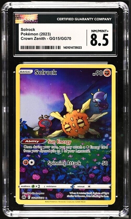 Pokemon Solrock GG15/GG70 Crown Zenith English 8.5 (2023)