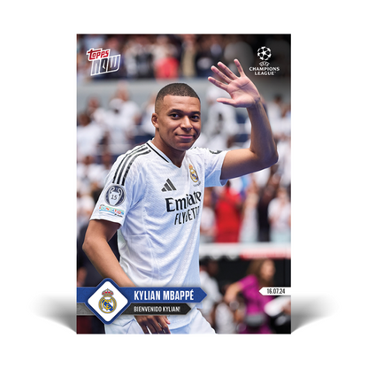 2024 UCL TOPPS NOW Kylian Mbappé - Bienvenido Kylian! #141