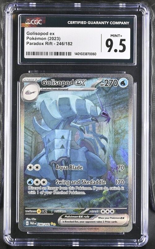 Pokemon Golisopod ex 246/182 Paradox Rift - PAR EN English Mint+ 9.5 (2023)