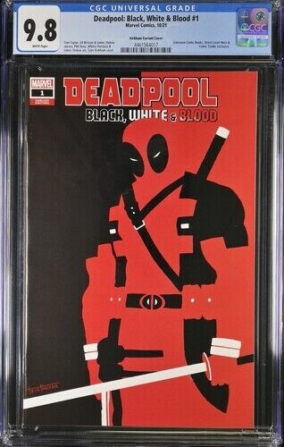 Deadpool: Black, White & Blood #1 Kirkham Variant Cover CGC 9.8 (2021)