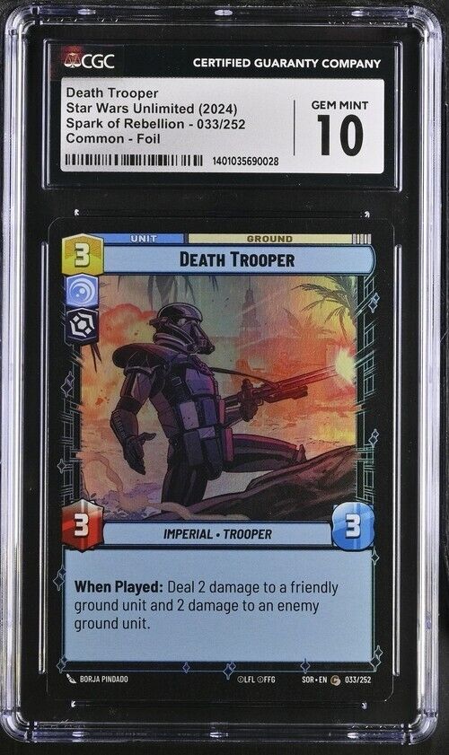 Star Wars Death Trooper 033/252 Spark of Rebellion English Gem Mint 10 (2024)