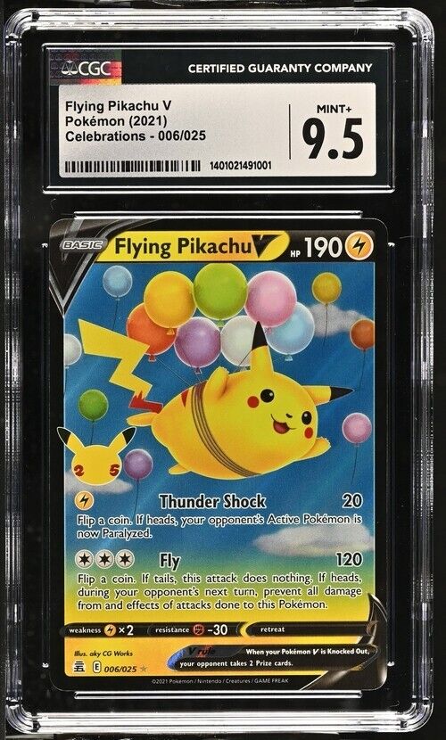 Pokemon Flying Pikachu V 006/025 Celebrations English Mint+ 9.5 (2021)