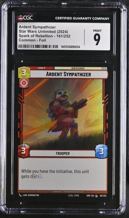 Star Wars Ardent Sympathizer 161/252 Spark of Rebellion English C Foil 9 (2024)