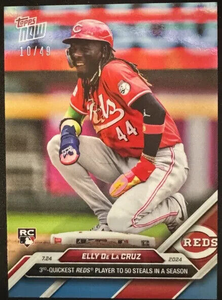 2024 Topps NOW #465 Elly De La Cruz RC /49 Blue