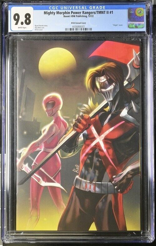 Mighty Morphin Power Rangers/TMNT II #1  R1C0 Variant Cover CGC 9.8 2022