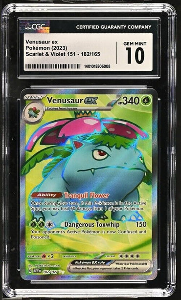 Pokemon Venusaur ex 182/165 MEW EN English Gem Mint 10 (2023)