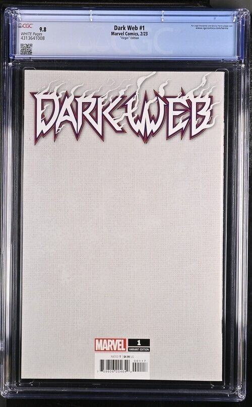 Dark Web #1 CGC 9.8 Adam Kubert VIRGIN INCENTIVE RATIO 1:100 Spiderman (2023)