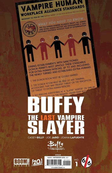 Buffy The Last Vampire Slayer - #1 - Hutchinson-Cates 616 Variant Ltd 1000 NM+