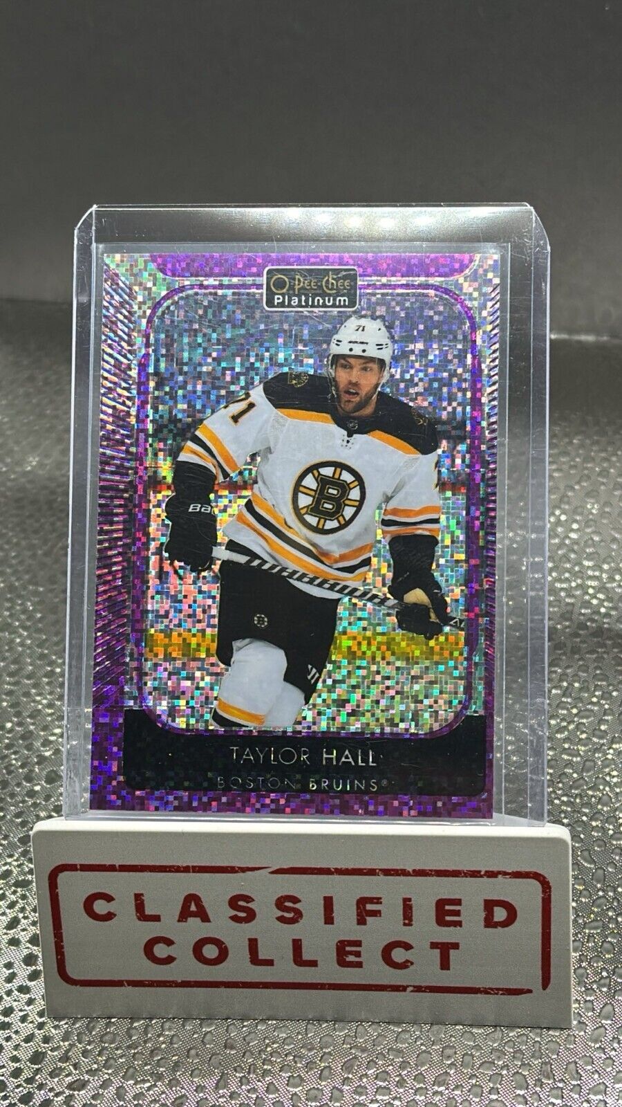 2021-22 O-Pee-Chee Platinum Hockey Taylor Hall Violet Pixels /299