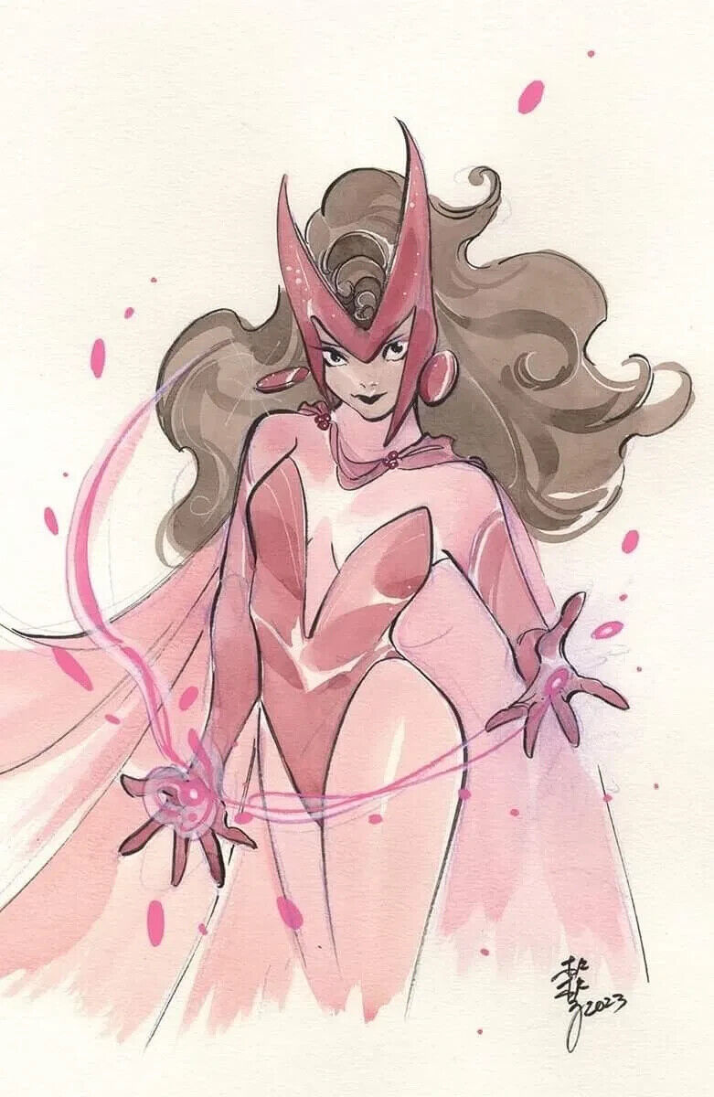 Scarlet Witch and Quicksilver Virgin #1 Peach Momoko Virgin Variant