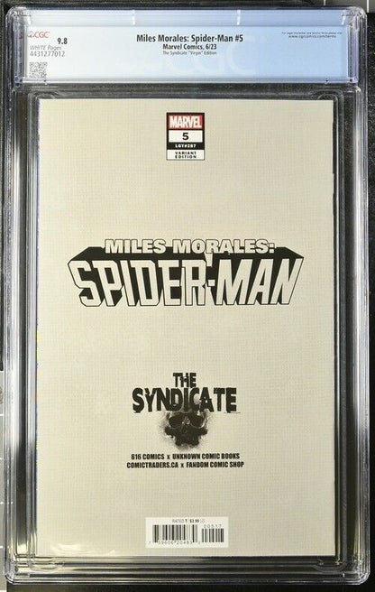 Miles Morales: Spider-Man #5 The Syndicate "Virgin" Edition CGC 9.8 (2023)