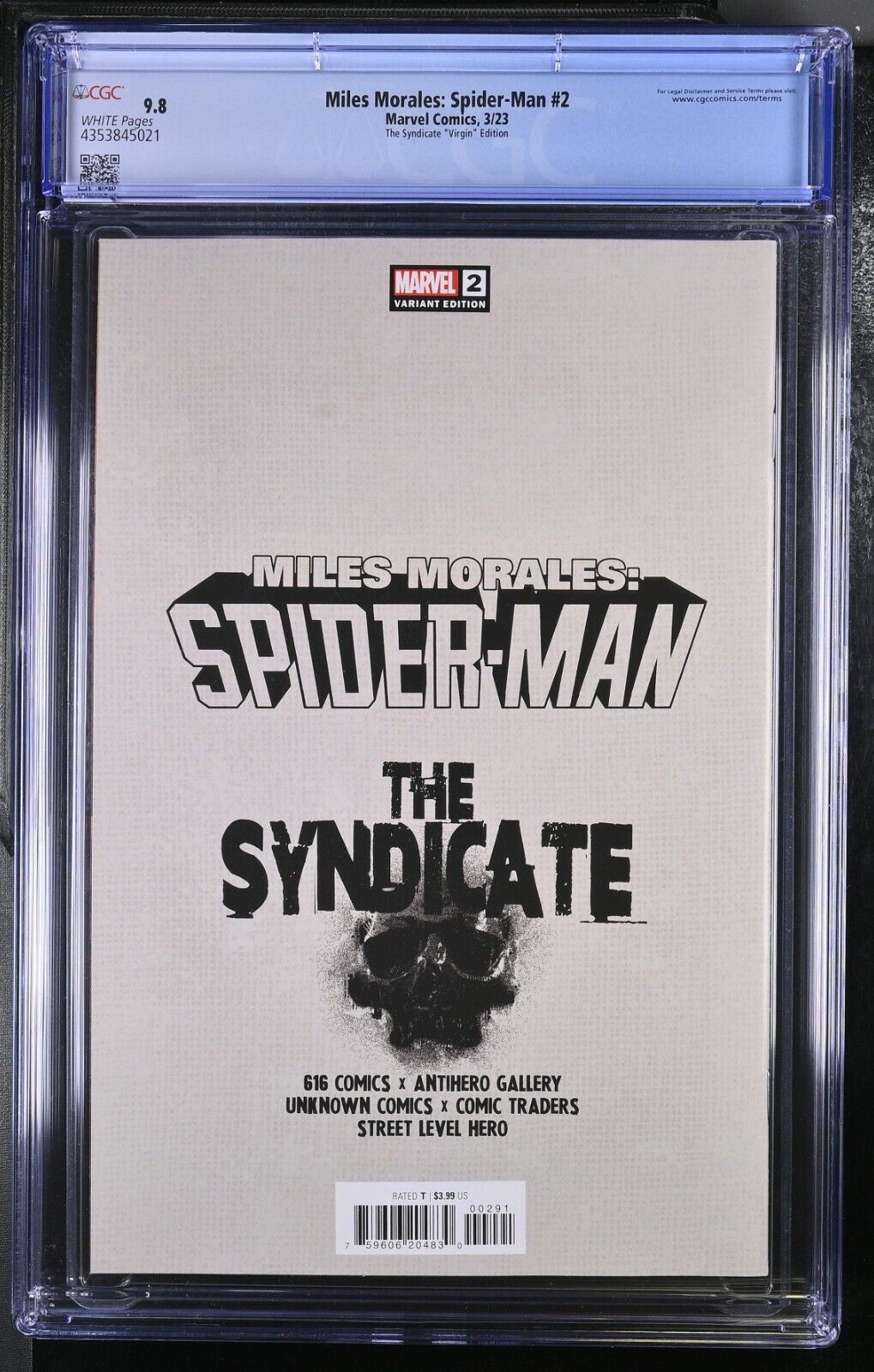 Miles Morales: Spider-Man #2 Virgin Variant Okazaki CGC 9.8 (2023)