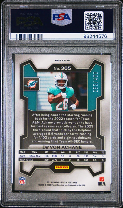 2023 PANINI PRIZM 365 De'VON ACHANE PANDORA GEM MINT 10 /400