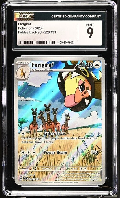 Pokemon Farigiraf 228/193 Paldea Evolved - PAL EN English 9 (2023)